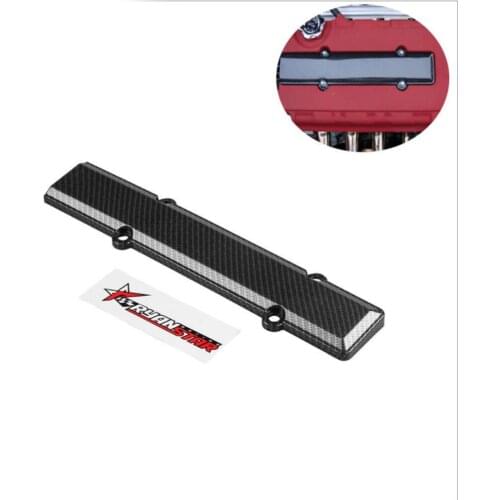 ABS Valve Cover Spark Plug Insert for Honda Acura Civic B18 B16 B Series VTEC Car Accessories Engine Harness Cover Carbon Fiber