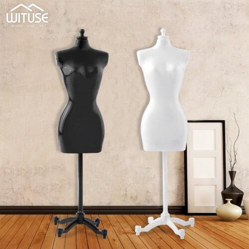 10pcs 8.8" Black White Female Mannequin Doll Display Holder Dress Clothes Mannequin Model Stand For Dolls High Quality