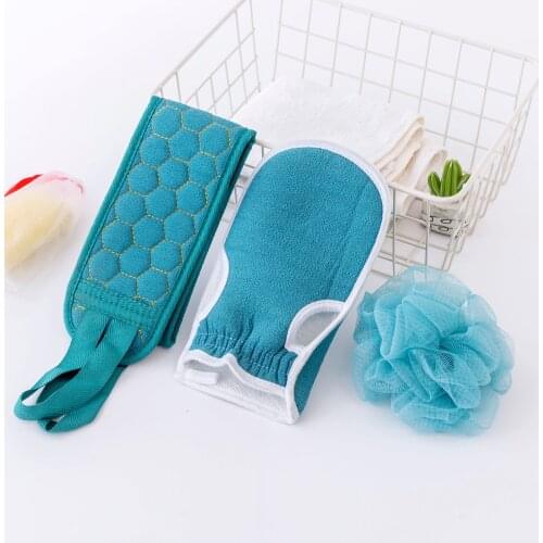 Bath Shower Unisex Massage Spa Scrubber Sponge Back Strap Body Skin Health Cleaning Tool Household Clean Shower Brushes