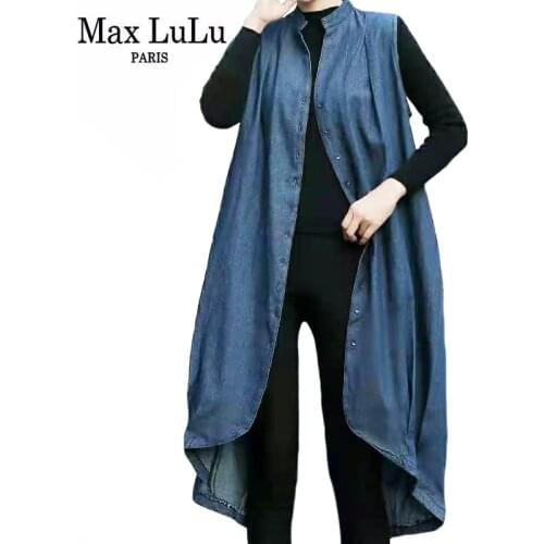 Женские большие жилеты Max LuLu China At AliExpress