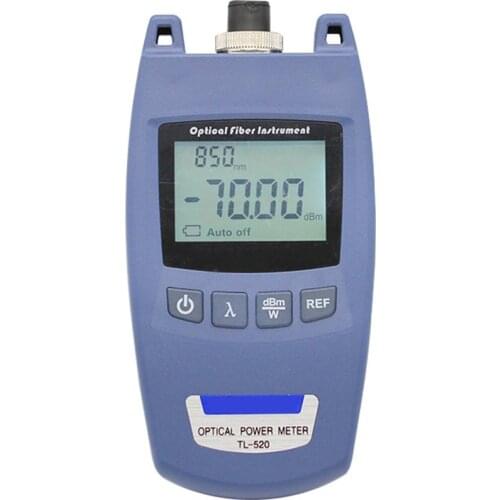 Mini Portable FTTH Optical Power Meter OPM Optic Fiber Cable Tester -70dBm~+10dBm SC/FC Universal Connector TL-520