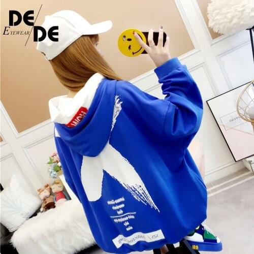 Selling Autumn and winter fashion solid color Harajuku ruffled pullover loose womens hoodie sweatshirt womens casual