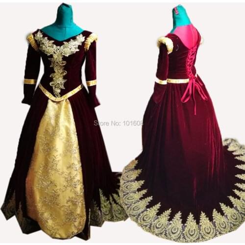 REAL SHOT!19th French Duchess Princess Court vintage costumes Victorian Ball Gown Dress Civil War dresses CUSTOM MADE sw-035