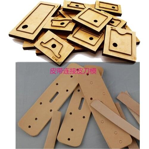 Leather Craft Template Belt Connector Knife Mould 20mm 36mm 38mm 40mm Die Cutting Leather Hole Punches Tool Set Deri El Aletleri