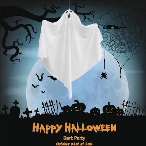 Happy Halloween Hanging Ghosts For Party Decoration Flying Ghost Props Front Yard Garden Party DéCor Halloween Decoration