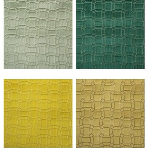 10 Colors Modern Geometry Check Pillow Bed board Cloth Polyester Sofa Thick Fabric Upholstery Armchair Decorative 140cm
