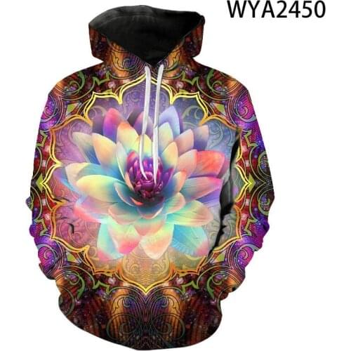Spring And Autumn Flower Sweatshirts Hoodies 3D Printed Boy Girl Kids Fashion Jacket Men Women Children Streetwear Hoody Coat