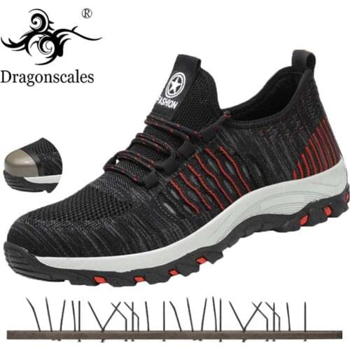 Safety Work Shoes Boots For Men Male Protective Steel Toe Cap Boots Anti-Smashing Indestructible Shoes Construction Sneakers