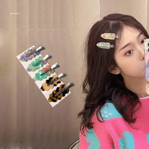 Vintage Hair Clips for Women Simple Colorful Elegant Duckbill Hairclip Girls Hair Clips Hair Barrettes Hair Accessories 2021 New