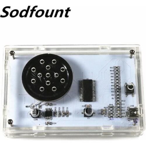 1kit 5V 3.5audio cable input audio signal LED music spectrum display production kit DIY electronic training production kit parts