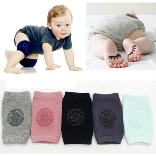 1 pair New Baby Kids Safety Crawling Elbow Cushion Infants Toddlers Knee Safety Pads Protector baby knee socks dropship