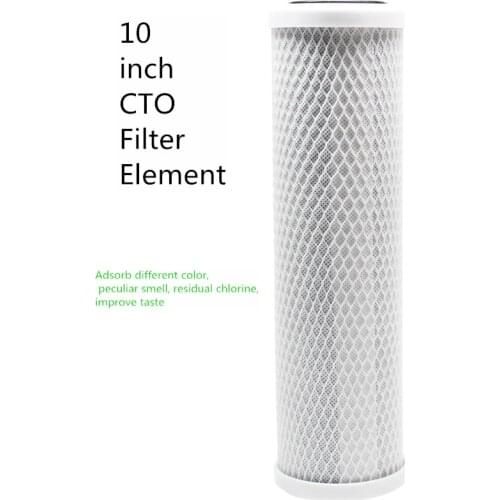 1 PACK 5 Micron 10" x 2.5" Carbon Block Filter Element Cartridge Replacement for CTO Carbon Sediment Water Purifier Accessory