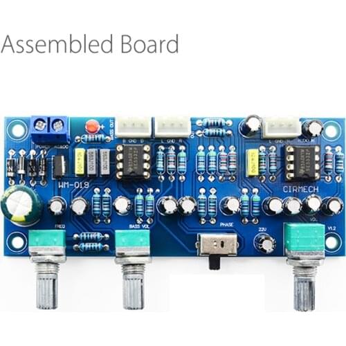 2.1 Channel Subwoofer Preamp Board DIY Kit Low Pass Filter Pre-AMP Amplifier Board NE5532 Low Pass Filter Bass Preamplifier