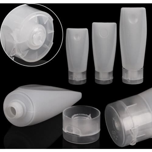 3*Empty Plastic Portable Tubes Squeeze Cosmetic Cream Lotion Travel Bottle 3 Sizes