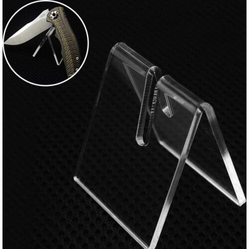 New Design Acrylic Knife Display Stand / Plexiglass Collectible Knife / Holder Knife EDC Display Plates Holder Holder Cards S4G1