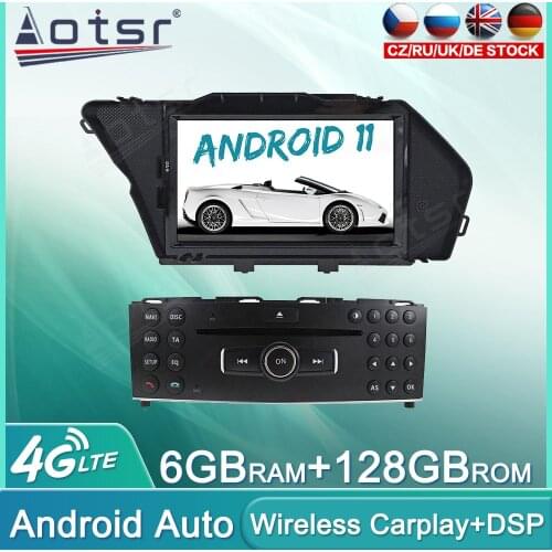 Android 11 128GB Car Radio For Mercedes Benz GLK X204 GLK30 Audio Multimedia Player GPS Navigation Auto Stereo Head Unit Carplay