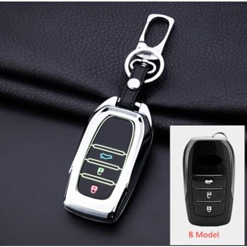 Zilly Car Key Case Cover For Toyota Land Cruiser Prado Camry Prius Crown CHR C-HR Fortuner Land Cruiser 200 LC200 Highlander
