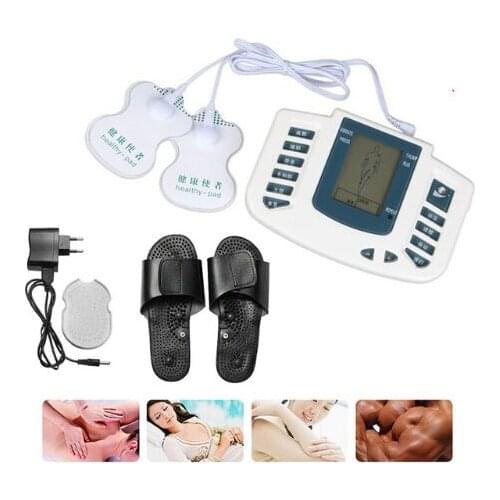 Hot Electrical Stimulator JR-309 Full Body Relax Muscle Massager,Pulse Tens Acupuncture with Therapy Slipper+ 4pads Health Care
