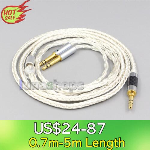 LN007046 16 Core OCC Silver Plated Headphone Cable For Final Audio Design Pandora Hope vi Denon AH-D7200 AH-D5200 AH-D9200