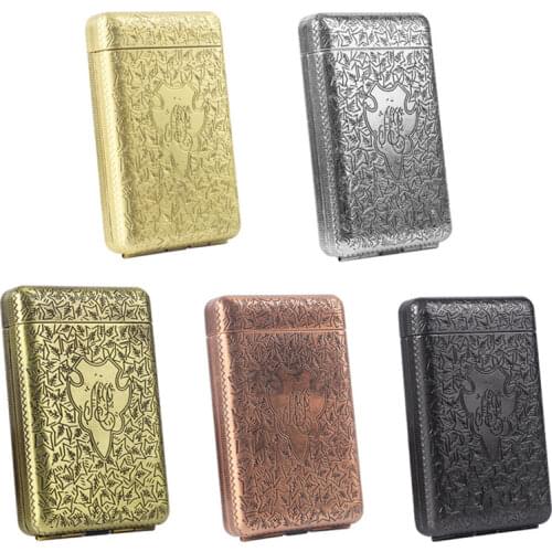 Retro Metal Hand-carved Cigarette Case for 14 Cigarettes Peaky Blinders Flick Box Holder Portable Smoking Tools New Color