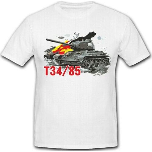 T34-85 RUSSIAN TANK SOVIET UNION CANNON Russian CCCP Udssr Men T SHIRT