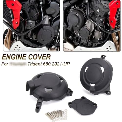 NEW Accessories For Trident 660 Trident660 Motorcycle Engine Protection caver Glass Fiber Nylong Cover 2021 2022