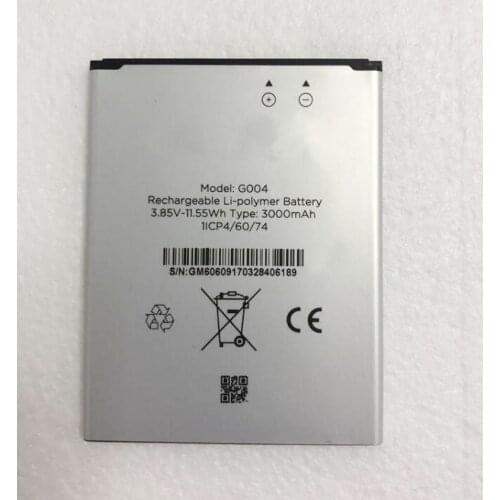 New original 3.85V 11.55Wh G004 3000mAh Rechargeable Li-polymer Battery for General Mobile G004 Cell Phone 1ICP4/60/74