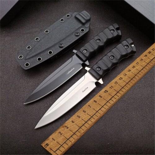 DC53 steel fixed blade outdoor camping sharp hunting knife portable EDC self defense survival straight knife tool