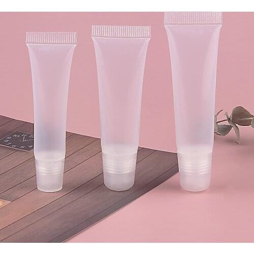 10 15ml Empty Soft Lipgloss Bottle Refillable Lip Gloss Tubes Bottle DIY Llip Balm Containers Cosmetic Lipgloss Tube Containers