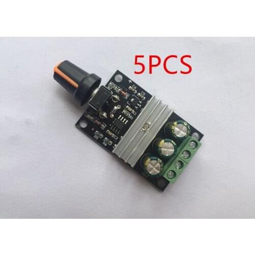 5PCS DC6V 12V 24V 28V DC 3A 80W PWM Motor Speed Controller Regulator Adjustable Variable Speed Control With Potentiometer Switch