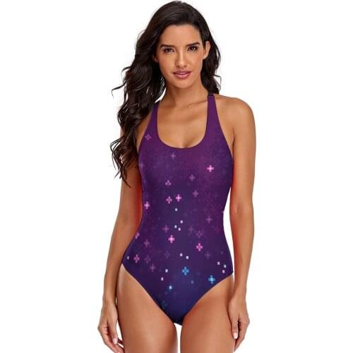 Space Swimsuit Chic Bath Swimwear Women In Bulk 1-Piece Bathing Suit