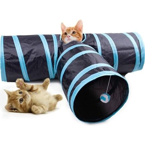 Waterproof Tunnel Toy, Pets Cat Crawl Tunnel Indoor Foldable Toy Tube Cat Tunnel Toy,for Cats Puppy Bunny
