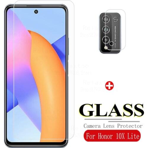 Honor 10x lite glass protective glass for huawei honor10x lite screen protector camera lens honer 10xlite 10x light safty films