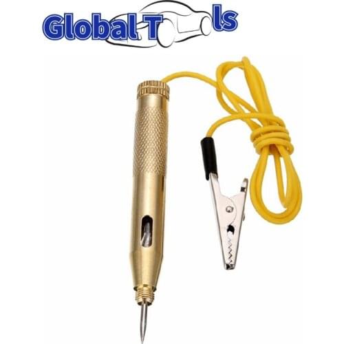 6V-24V Car Motorcycle Cable and Clip Circuit Tester Probe Light System Circuit Tester Auto Light Lamp Voltage Circuit Test Pen