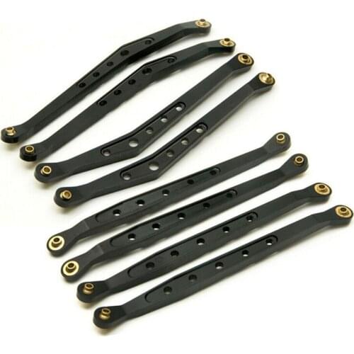 8Pcs/Set Aluminum Alloy Upper Lower Suspension Links Linkage Set for 1/10 Axial WRAITH RC Crawler 3 Colors Available