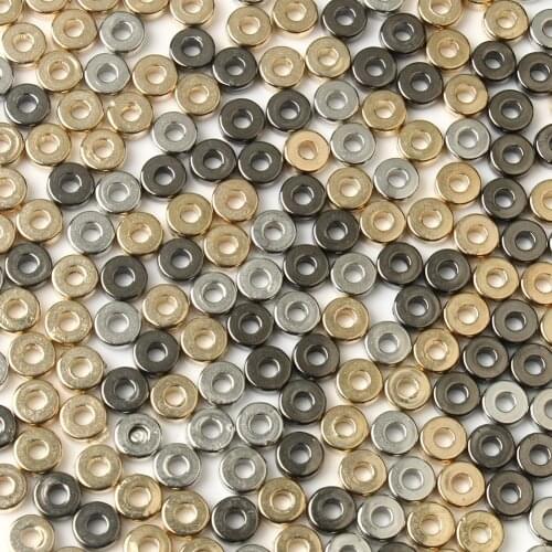 Big Round Hole CCB Plastic End Bead Wheel Charm Loose Spacer Beads for Jewelry Making DIY Bracelet Finding Supplies Wholesale