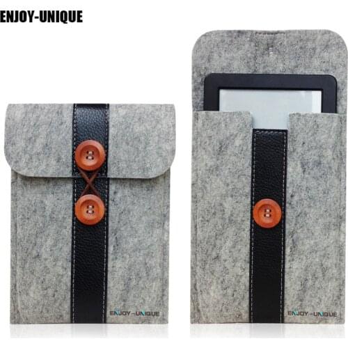 Wool Felt Pouch Case For Amazon Kindle Paperwhite 1 2 3 4 5 6 7 generation Case Cover Protective