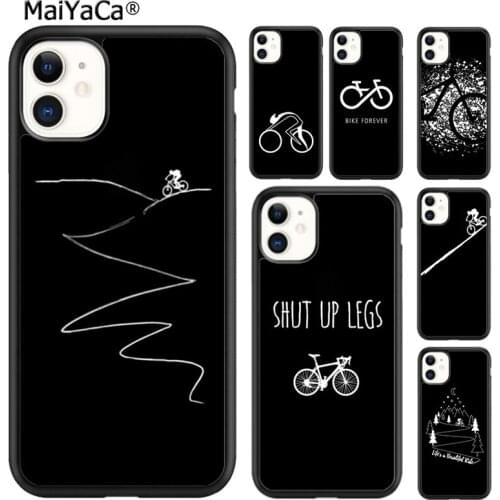 MaiYaCa mtb mountain bike cycling cyclist bicycle outdoor mountains Phone Case For iPhone SE 6 6s 7 8 plus X XR XS 11 12 pro max