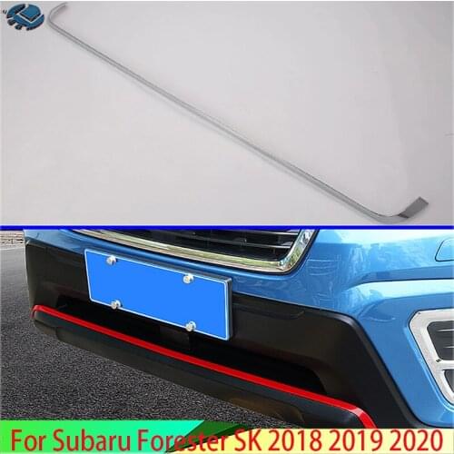 For Subaru Forester SK 2018 2019 Decorate Accessories Before The Bar Bumper Cover Shield Trim Molding Lower Grille Car Styling
