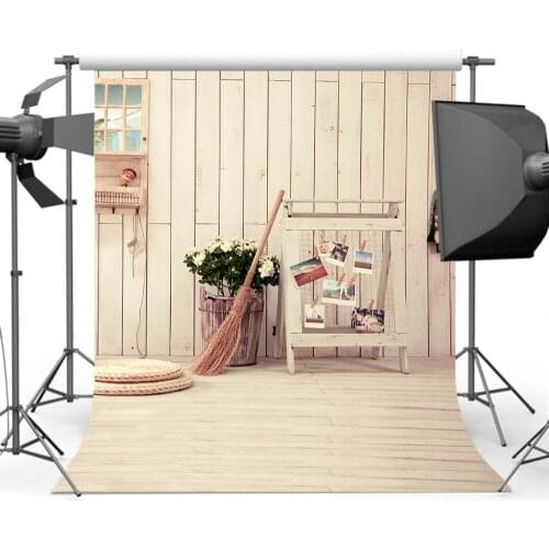 Mehofoto White Wood Floor Background Photography Newborn White Wood Wall Backdrop Photo Shoot for Photographers CM-3538