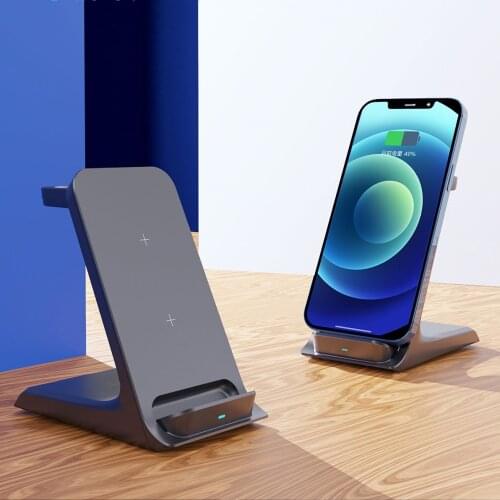 Hotsale Wireless Charger Stand For iPhone Samsungs Galaxy S20 S10 S9 Fast Charging Base 15W Desk Stand for Apple Watch Airpods