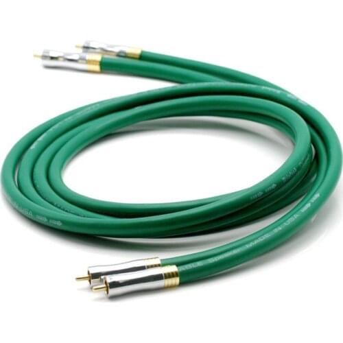 Pair Mcintosh RCA Cable Copper + Silver plated Core Audiophile HiFi Audio Line