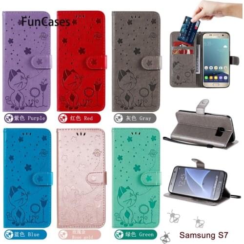 Best Selling Armor Cases For funda Samsung S7 Phone Etui PU Leather Book Flip Cover sFor Cove Galaxy carcaso Edge S6 S3 S5 S4
