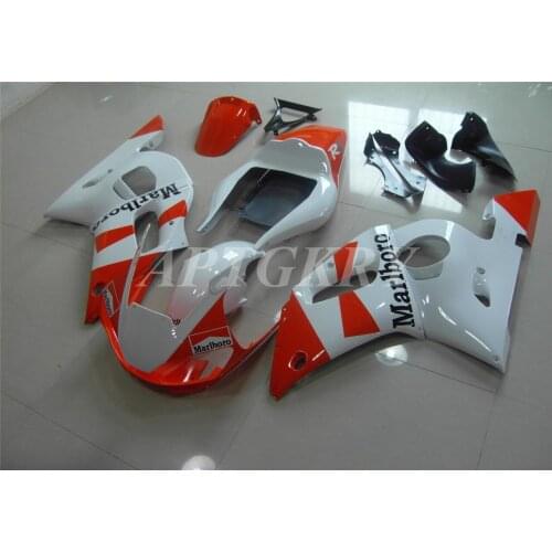 New ABS Plastic Shell Motorcycle Fairing Kits Fit For Yamaha YZF 600 R6 1998 1999 2000 2001 2002 Bodywork Set Orange White