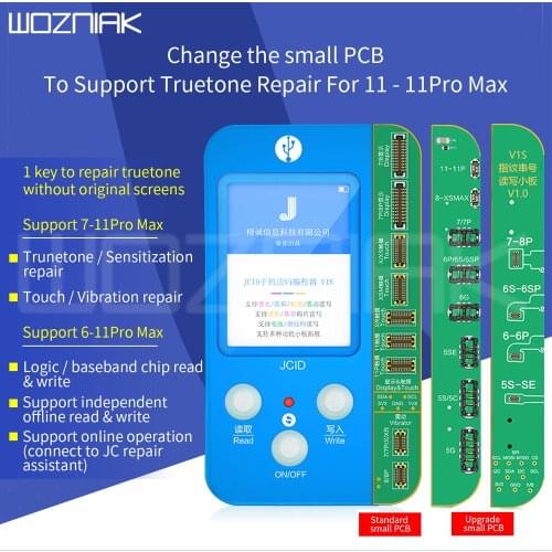 JC V1s For iphone 7-11ProMax Photosensitive Original Color Touch Shock Baseband Logic Almighty Battery Fingerprint Programmer