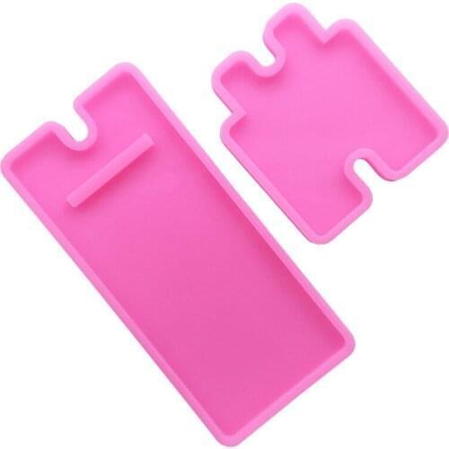 DIY Phone Holder Handmade Phone Stand Silicone Mold Epoxy Resin Moulds Fondant Cake Decorating Tools