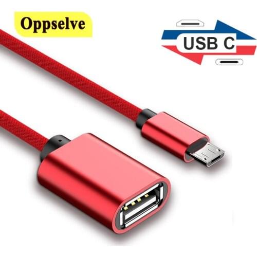 USB C 2.0 Type C Male To USB Female OTG Data Cord Connector for MacBook U Disk OTG Adapter Type-C Adapter for Mouse Gamepad