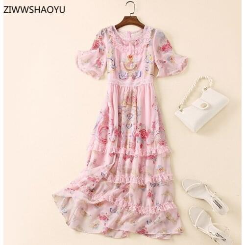 Розовые летние платья Ziwwshaoyu China At AliExpress
