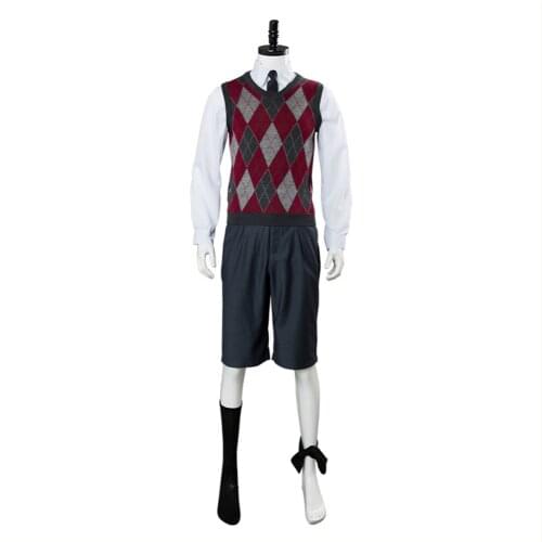 The Umbrella Academy Cosplay Costume School Uniform Woollen Vest Only Adult Men Children Halloween Carnival Cosplay Costumes