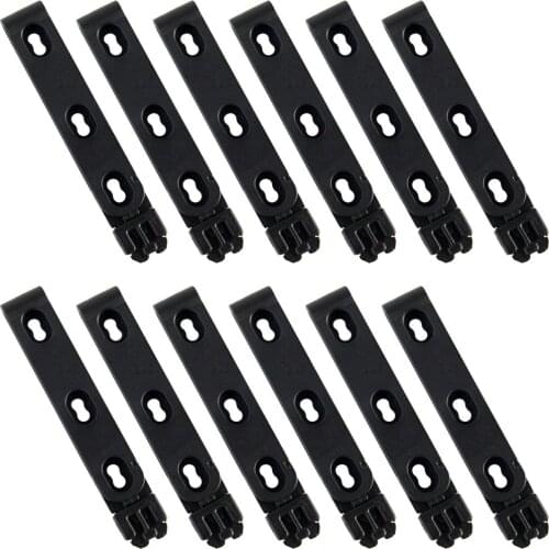 12PCS QR1 Molle Clip Molle Lock Attaching Device DIY Knife Sheath Gun Holster With Screws